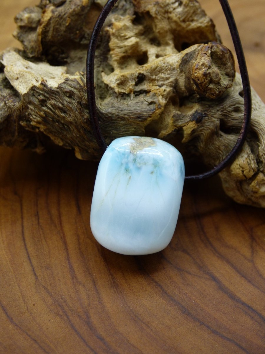 Larimar "Atlantis Stone" ~ Edelstein Kette ~HIPPIE ~GOA ~Boho ~Ethno ~Nature ~Heilstein - Art of Nature Berlin