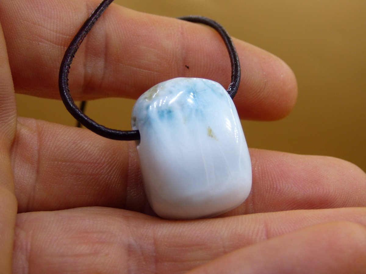 Larimar "Atlantis Stone" ~ Edelstein Kette ~HIPPIE ~GOA ~Boho ~Ethno ~Nature ~Heilstein - Art of Nature Berlin