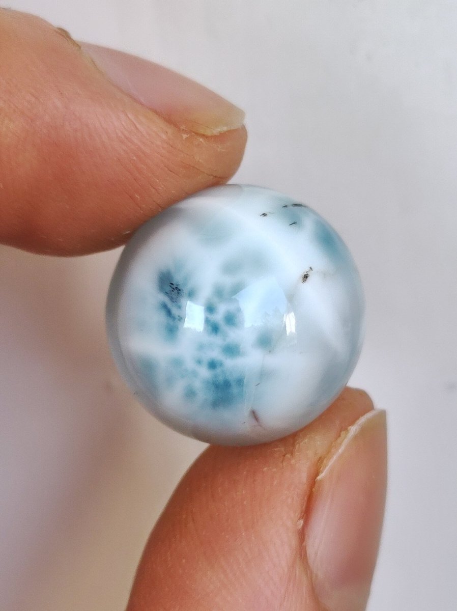 Larimar ~ Edelstein Kugel blau Deko Sphere Kristall HIPPIE GOA Boho Ethno Nature Heilstein Natur Sammler Mineral Geschenk Meer Himmel - Art of Nature Berlin