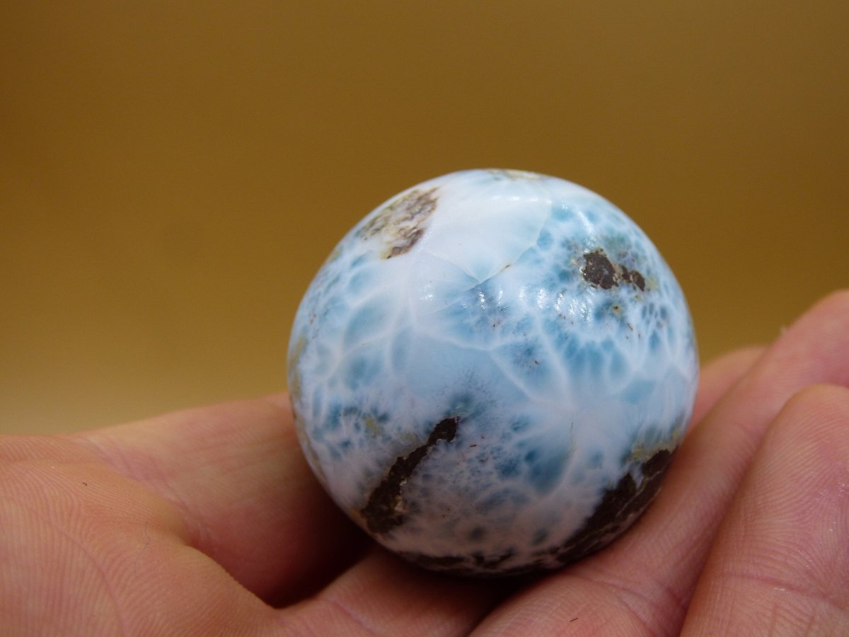 Larimar ~ Edelstein Kugel Massage & Deko Sphere Crystal ~HIPPIE ~GOA ~Boho ~Ethno ~Nature ~Heilstein ~Natur - Art of Nature Berlin