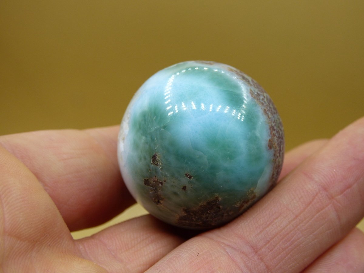 Larimar ~ Edelstein Kugel Massage & Deko Sphere Crystal ~HIPPIE ~GOA ~Boho ~Ethno ~Nature ~Heilstein ~Natur - Art of Nature Berlin