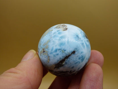 Larimar ~ Edelstein Kugel Massage & Deko Sphere Crystal ~HIPPIE ~GOA ~Boho ~Ethno ~Nature ~Heilstein ~Natur - Art of Nature Berlin