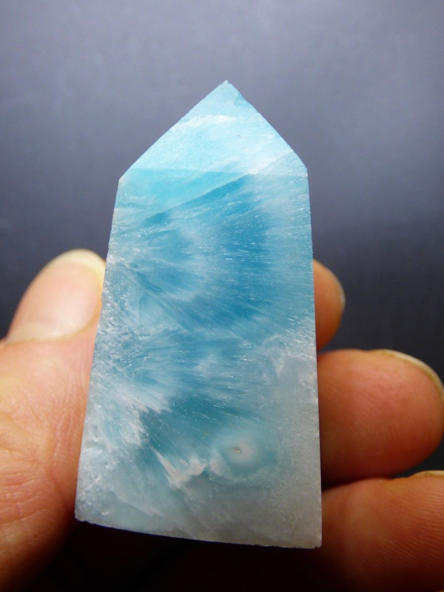 LARIMAR ~ Kristall Point Spitze Obelisk ~ Magische Edelstein Deko ~Massagestab ~Crystal ~HIPPIE ~GOA ~Ethno ~Heilstein~Naturschatz - Art of Nature Berlin