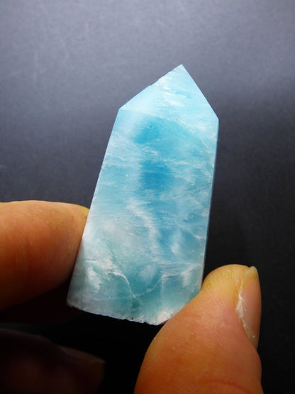 LARIMAR ~ Kristall Point Spitze Obelisk ~ Magische Edelstein Deko ~Massagestab ~Crystal ~HIPPIE ~GOA ~Ethno ~Heilstein~Naturschatz - Art of Nature Berlin