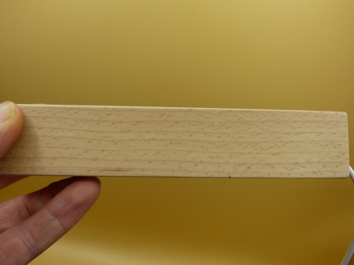 LED + USB Ständer lang Holz Untersetzer Licht Ständer Markt Schmuck Präsentation Deko Sphere Crystal Kristall Turm Scheibe Stein leuchtend - Art of Nature Berlin