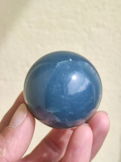 Lemurian Aquatine / Onyx blau / Aragonit Calcit Magische Edelstein Kugel Massage & Deko Sphere Kristall Meditation HIPPIE GOA 1234 - Art of Nature Berlin