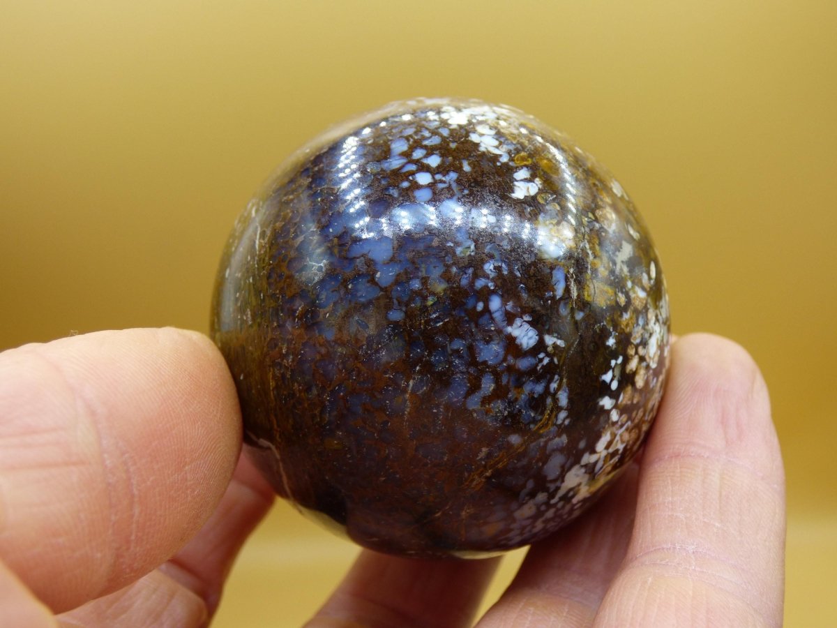 Leoparden Opal - Neuer Fund Rarität Edelstein Kugel Deko selten Massage Sphere Kristall Geschenk Er Sie Mann Frau Ethno Heilstein - Art of Nature Berlin