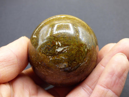 Leoparden Opal - Neuer Fund Rarität Edelstein Kugel Deko selten Massage Sphere Kristall Geschenk Er Sie Mann Frau Ethno Heilstein - Art of Nature Berlin