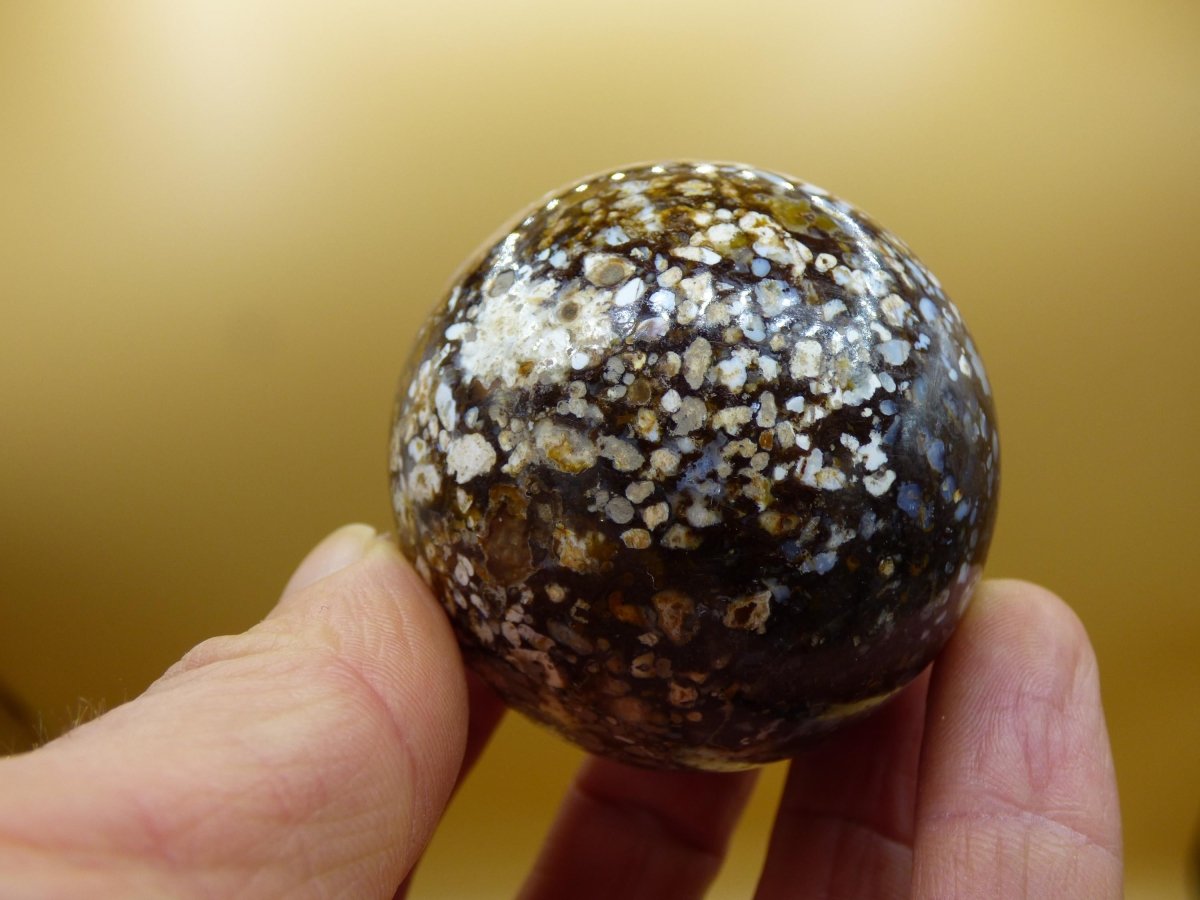 Leoparden Opal - Neuer Fund Rarität Edelstein Kugel Deko selten Massage Sphere Kristall Geschenk Er Sie Mann Frau Ethno Heilstein - Art of Nature Berlin