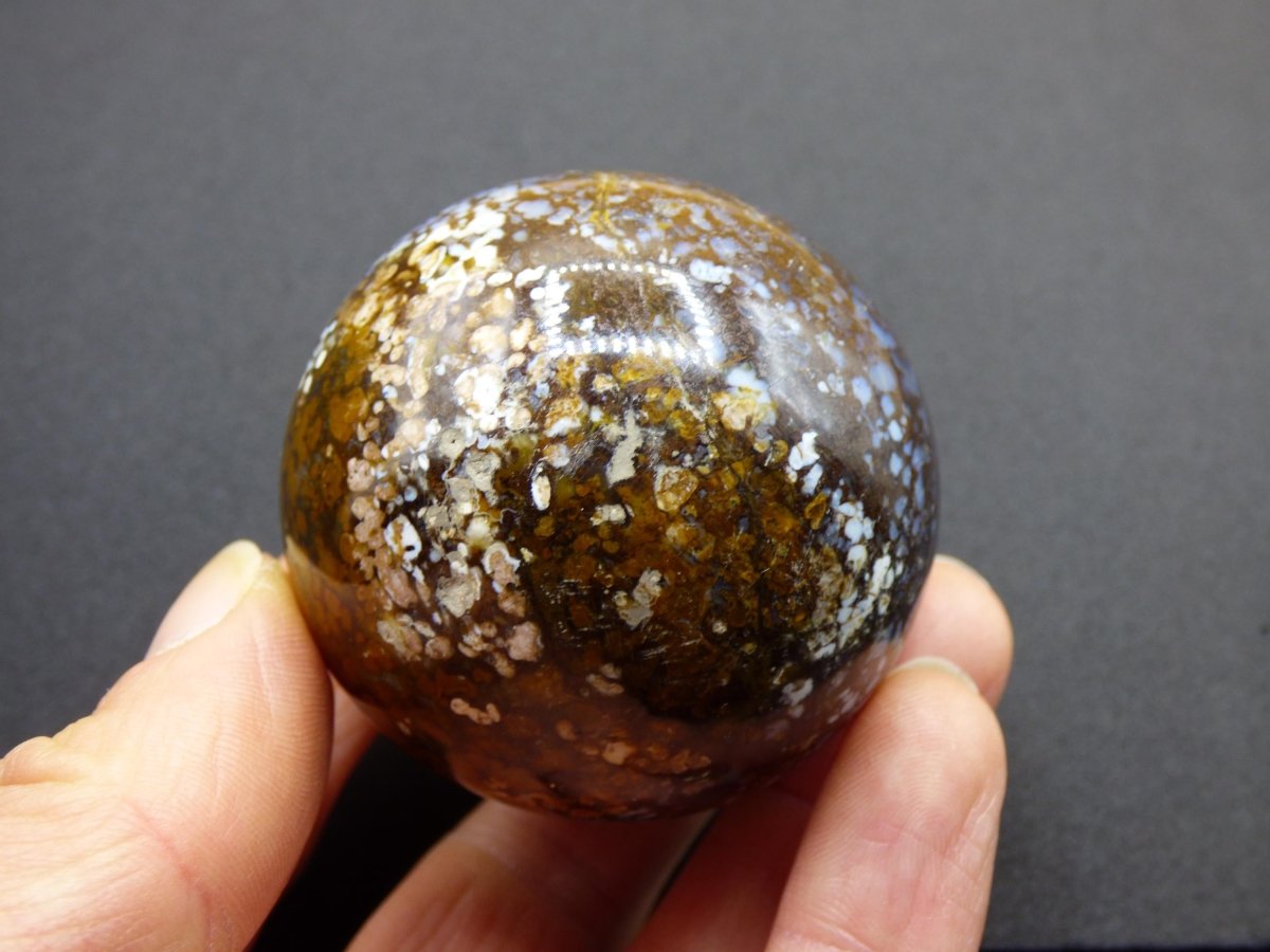 Leoparden Opal - Neuer Fund Rarität Edelstein Kugel Deko selten Massage Sphere Kristall Geschenk Er Sie Mann Frau Ethno Heilstein - Art of Nature Berlin