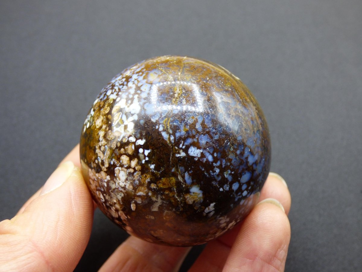 Leoparden Opal - Neuer Fund Rarität Edelstein Kugel Deko selten Massage Sphere Kristall Geschenk Er Sie Mann Frau Ethno Heilstein - Art of Nature Berlin