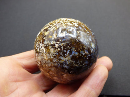 Leoparden Opal - Neuer Fund Rarität Edelstein Kugel Deko selten Massage Sphere Kristall Geschenk Er Sie Mann Frau Ethno Heilstein - Art of Nature Berlin