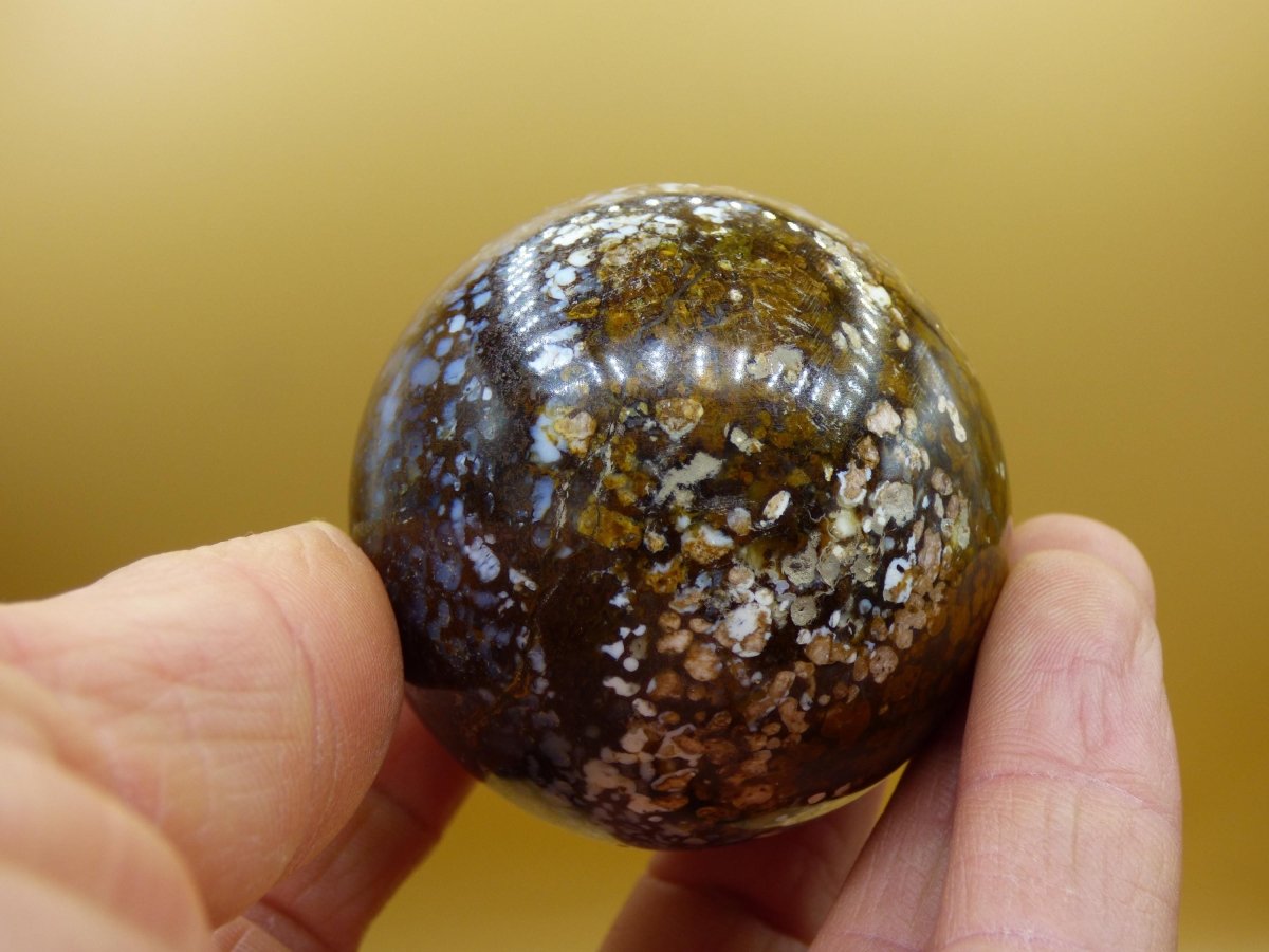 Leoparden Opal - Neuer Fund Rarität Edelstein Kugel Deko selten Massage Sphere Kristall Geschenk Er Sie Mann Frau Ethno Heilstein - Art of Nature Berlin