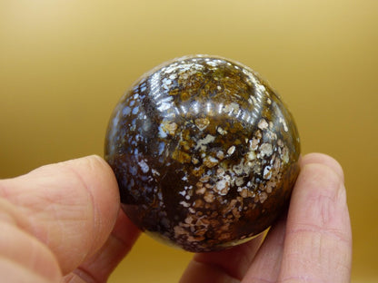 Leoparden Opal - Neuer Fund Rarität Edelstein Kugel Deko selten Massage Sphere Kristall Geschenk Er Sie Mann Frau Ethno Heilstein - Art of Nature Berlin