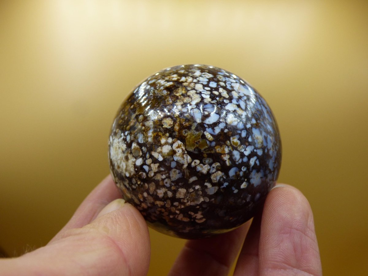 Leoparden Opal - Neuer Fund Rarität Edelstein Kugel Deko selten Massage Sphere Kristall Geschenk Er Sie Mann Frau Ethno Heilstein - Art of Nature Berlin