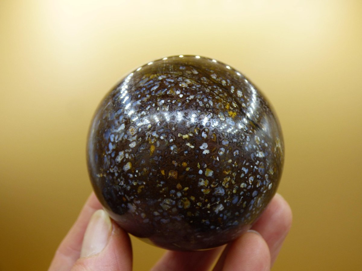 Leoparden Opal - Neuer Fund Rarität Edelstein Kugel Deko selten Massage Sphere Kristall Geschenk Er Sie Mann Frau Ethno Heilstein - Art of Nature Berlin