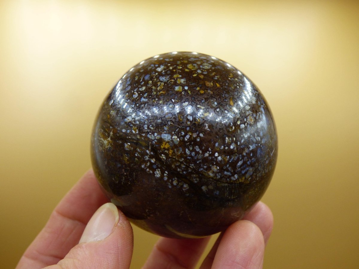 Leoparden Opal - Neuer Fund Rarität Edelstein Kugel Deko selten Massage Sphere Kristall Geschenk Er Sie Mann Frau Ethno Heilstein - Art of Nature Berlin