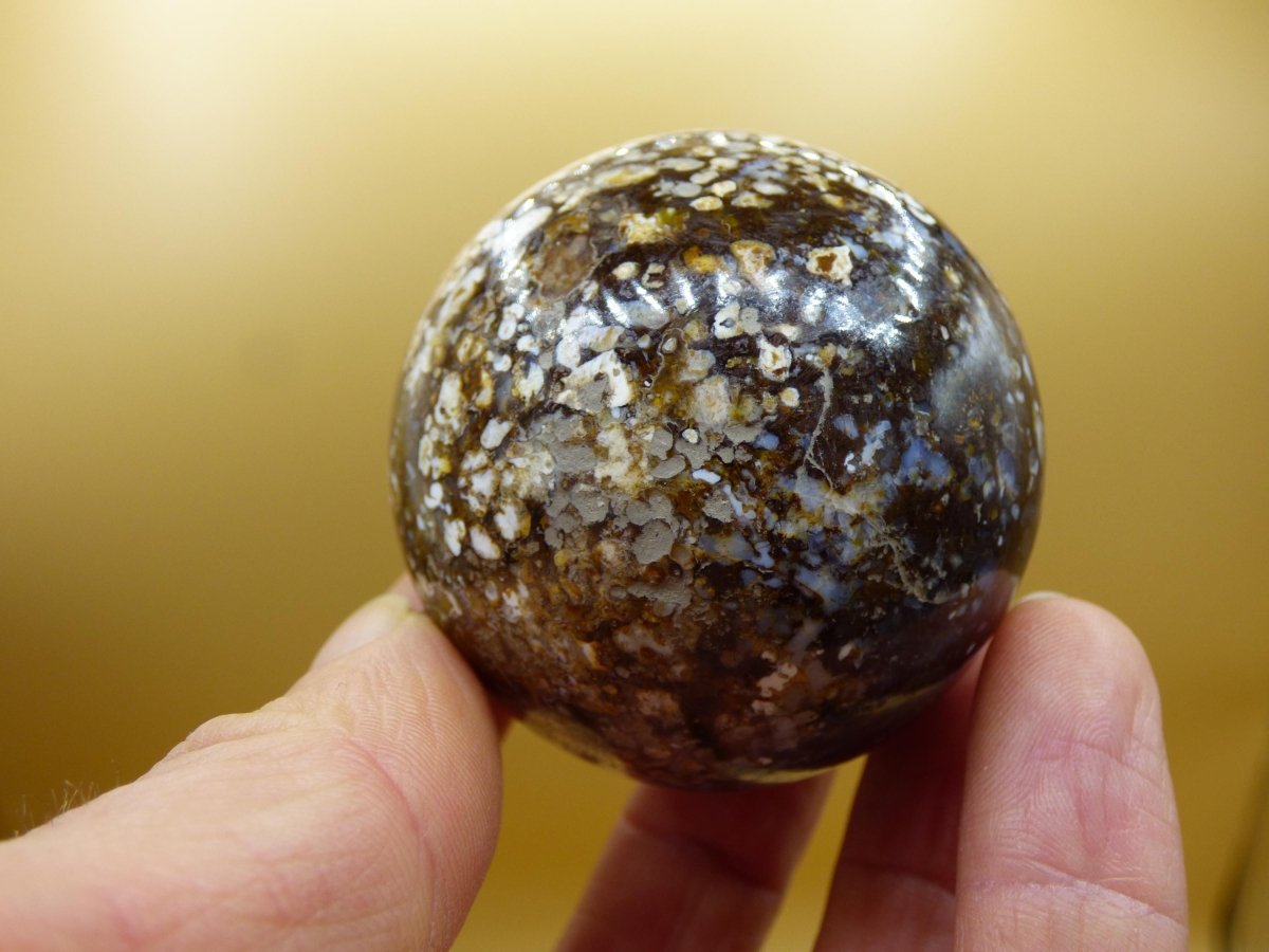 Leoparden Opal - Neuer Fund Rarität Edelstein Kugel Deko selten Massage Sphere Kristall Geschenk Er Sie Mann Frau Ethno Heilstein - Art of Nature Berlin