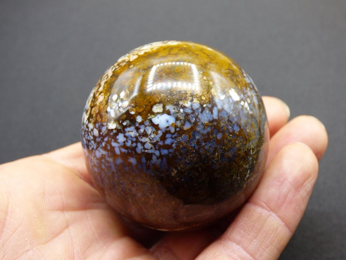 Leoparden Opal - Neuer Fund Rarität Edelstein Kugel Deko selten Massage Sphere Kristall Geschenk Er Sie Mann Frau Ethno Heilstein - Art of Nature Berlin