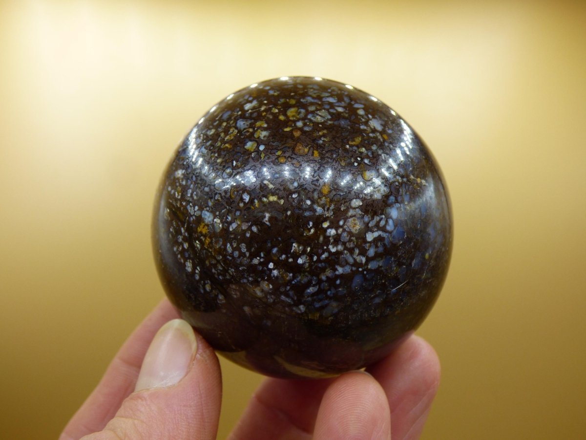 Leoparden Opal - Neuer Fund Rarität Edelstein Kugel Deko selten Massage Sphere Kristall Geschenk Er Sie Mann Frau Ethno Heilstein - Art of Nature Berlin