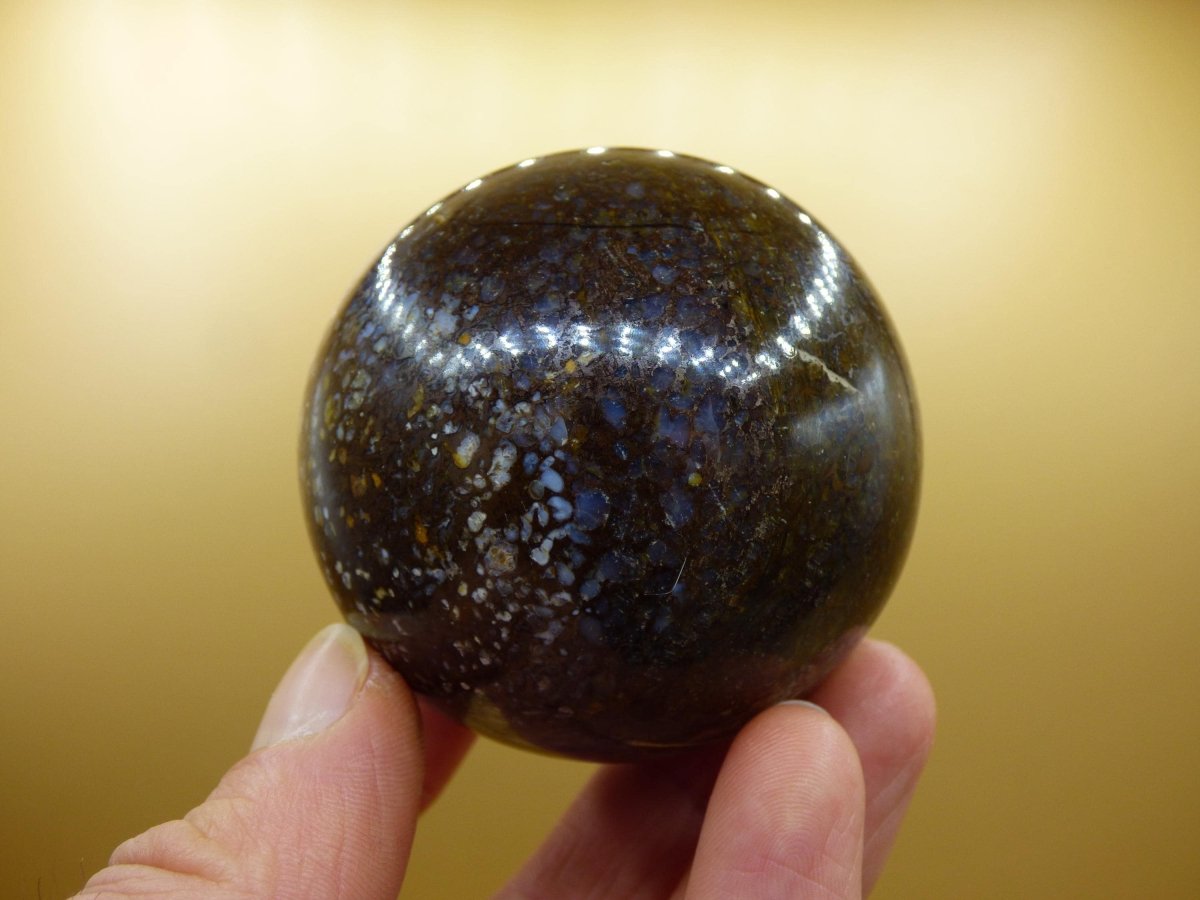 Leoparden Opal - Neuer Fund Rarität Edelstein Kugel Deko selten Massage Sphere Kristall Geschenk Er Sie Mann Frau Ethno Heilstein - Art of Nature Berlin