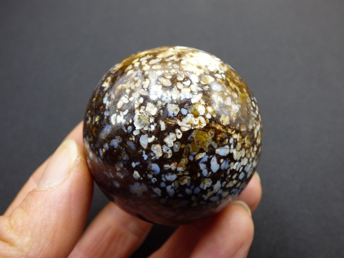 Leoparden Opal - Neuer Fund Rarität Edelstein Kugel Deko selten Massage Sphere Kristall Geschenk Er Sie Mann Frau Ethno Heilstein - Art of Nature Berlin