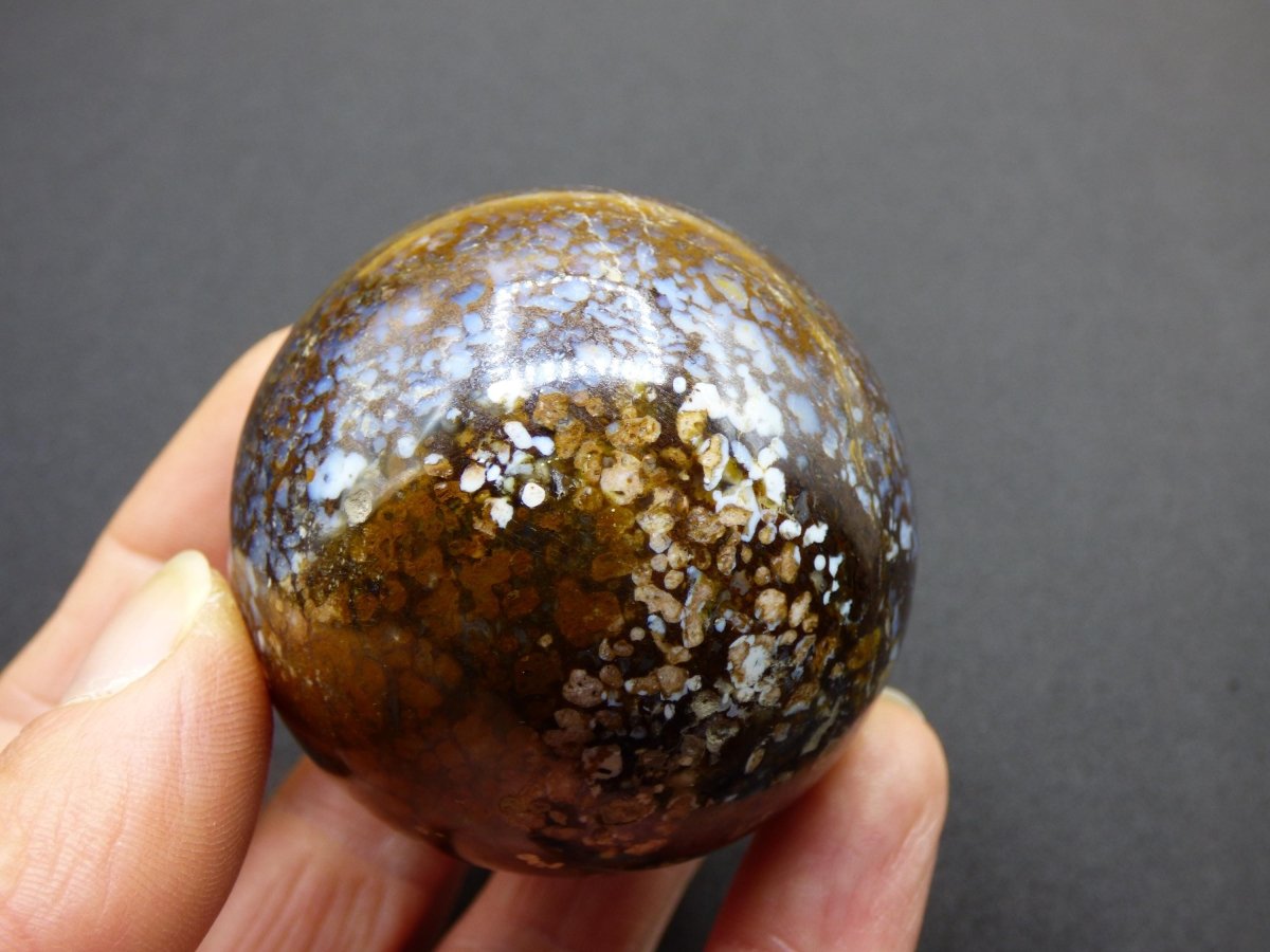 Leoparden Opal - Neuer Fund Rarität Edelstein Kugel Deko selten Massage Sphere Kristall Geschenk Er Sie Mann Frau Ethno Heilstein - Art of Nature Berlin