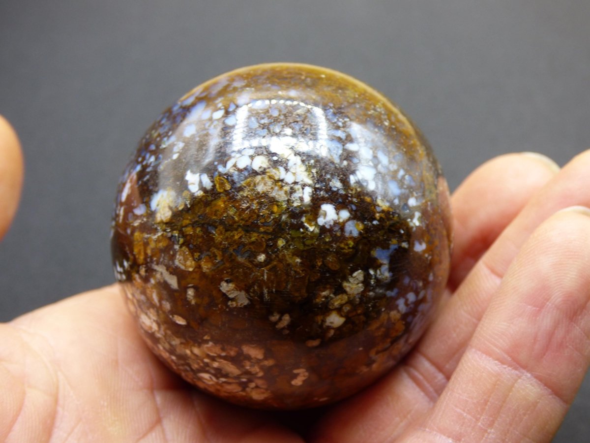 Leoparden Opal - Neuer Fund Rarität Edelstein Kugel Deko selten Massage Sphere Kristall Geschenk Er Sie Mann Frau Ethno Heilstein - Art of Nature Berlin