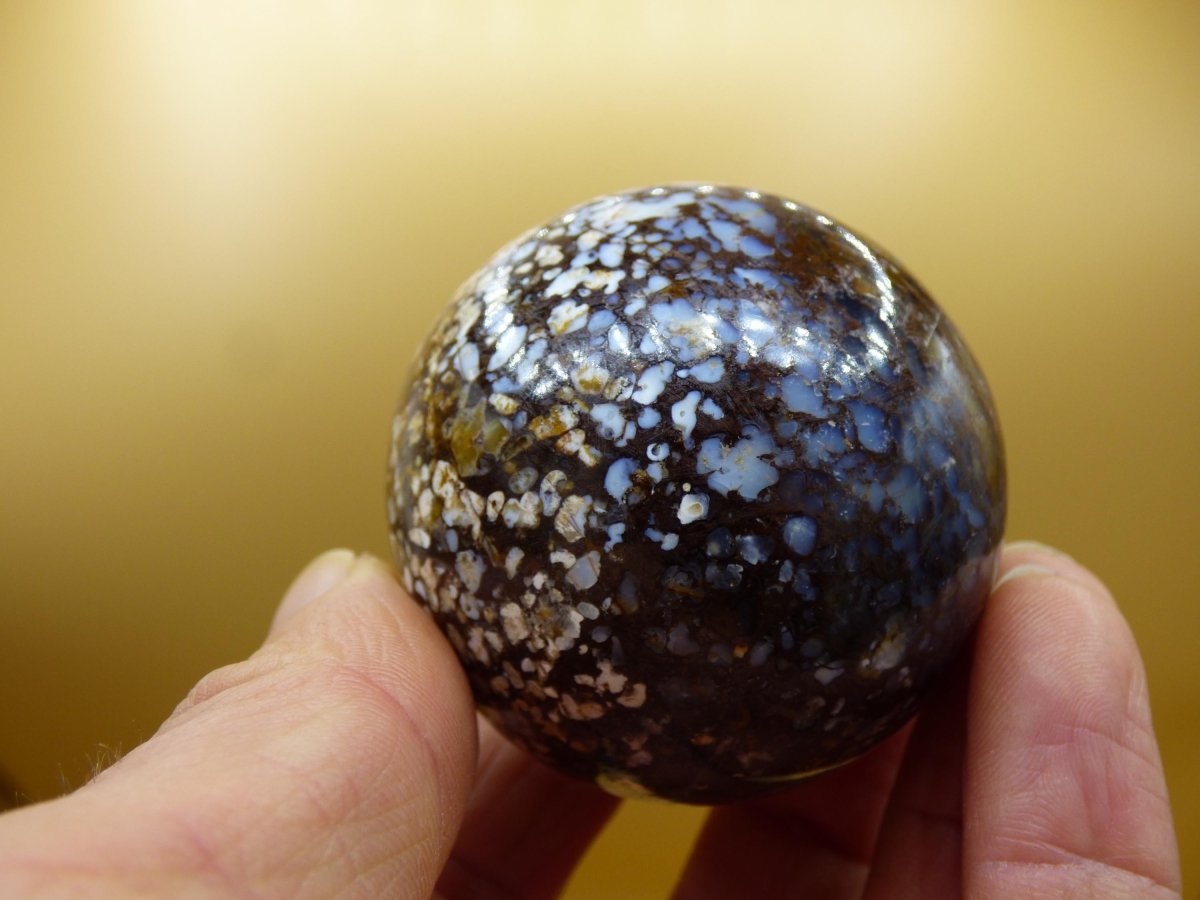 Leoparden Opal - Neuer Fund Rarität Edelstein Kugel Deko selten Massage Sphere Kristall Geschenk Er Sie Mann Frau Ethno Heilstein - Art of Nature Berlin