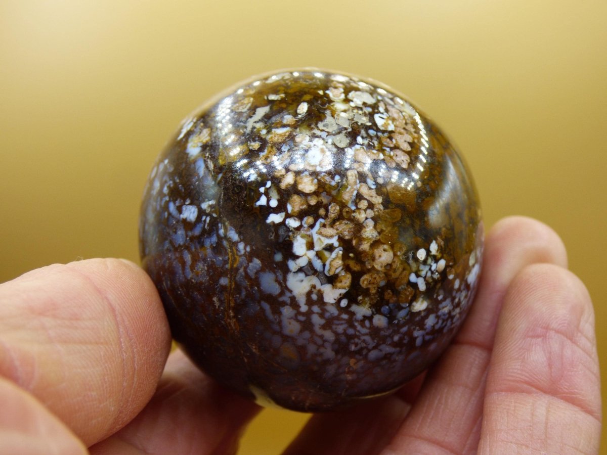 Leoparden Opal - Neuer Fund Rarität Edelstein Kugel Deko selten Massage Sphere Kristall Geschenk Er Sie Mann Frau Ethno Heilstein - Art of Nature Berlin