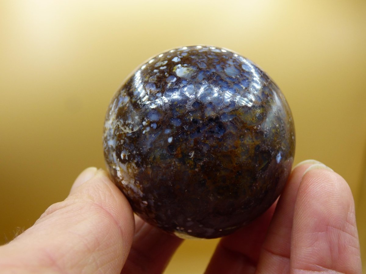 Leoparden Opal - Neuer Fund Rarität Edelstein Kugel Deko selten Massage Sphere Kristall Geschenk Er Sie Mann Frau Ethno Heilstein - Art of Nature Berlin