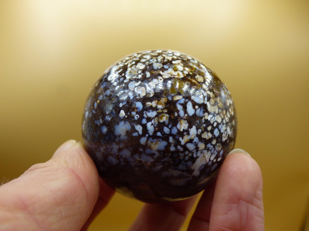 Leoparden Opal - Neuer Fund Rarität Edelstein Kugel Deko selten Massage Sphere Kristall Geschenk Er Sie Mann Frau Ethno Heilstein - Art of Nature Berlin