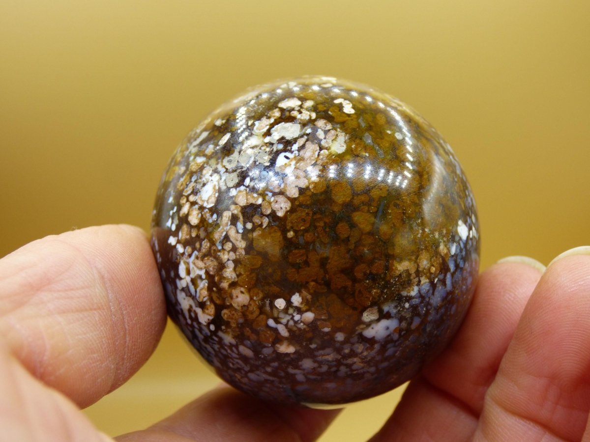 Leoparden Opal - Neuer Fund Rarität Edelstein Kugel Deko selten Massage Sphere Kristall Geschenk Er Sie Mann Frau Ethno Heilstein - Art of Nature Berlin