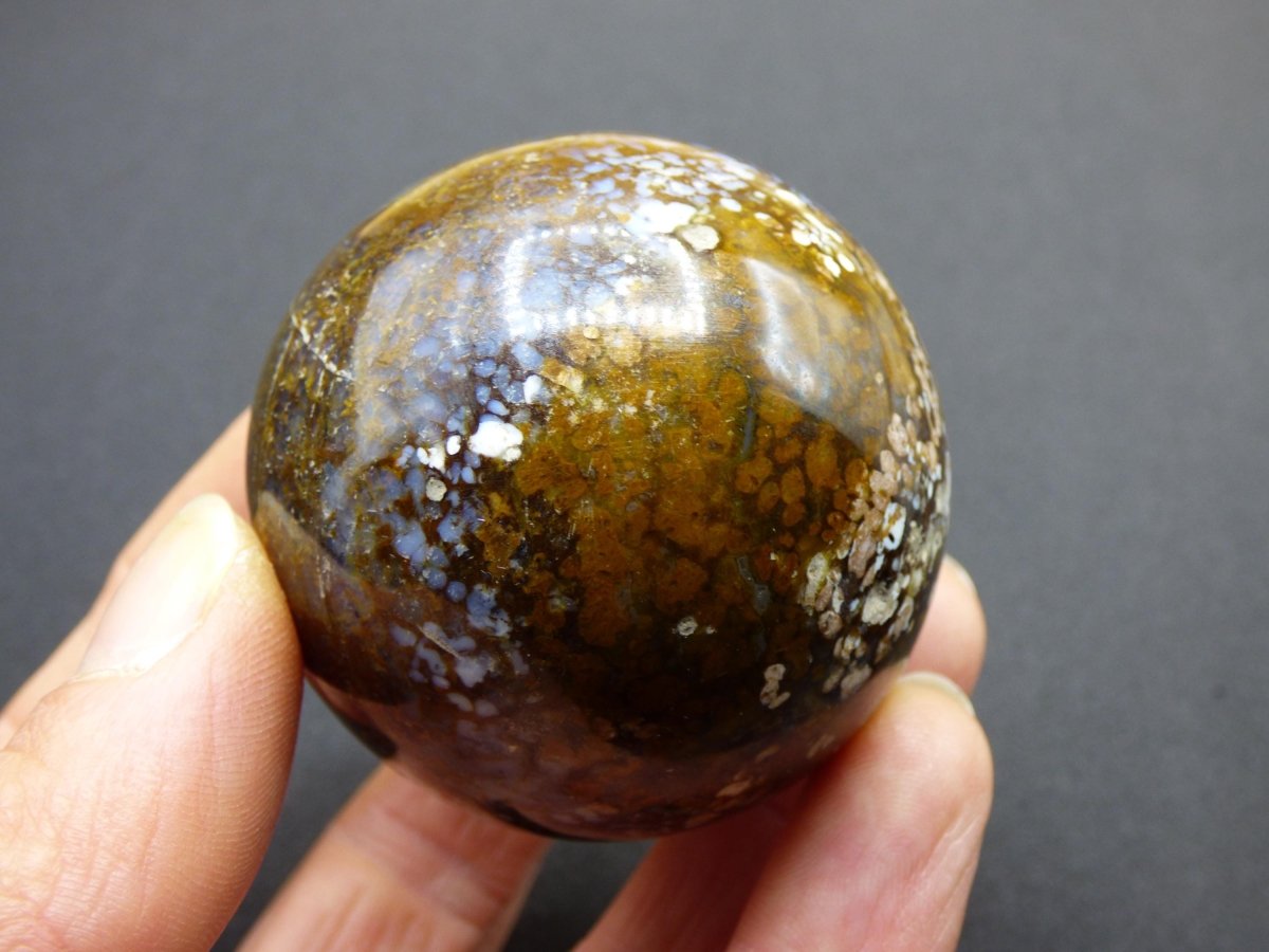 Leoparden Opal - Neuer Fund Rarität Edelstein Kugel Deko selten Massage Sphere Kristall Geschenk Er Sie Mann Frau Ethno Heilstein - Art of Nature Berlin