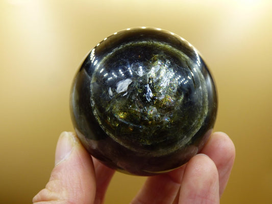 Lepidolith / Grün Mica Glimmer Effekt - Edelstein Kugel Natur Heilstein Deko Sphere Kristall Geschenk Er Sie Haus Sammler Rarität Schimmer - Art of Nature Berlin