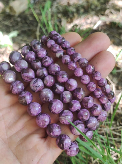 Lepidolith lila Mica - Edelstein Armband Rarität edel hochwertig Damen Schmuck Geschenk Frau Mann natur Hippie Ethno Vintage schimmer violet - Art of Nature Berlin