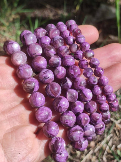 Lepidolith lila Mica - Edelstein Armband Rarität edel hochwertig Damen Schmuck Geschenk Frau Mann natur Hippie Ethno Vintage schimmer violet - Art of Nature Berlin