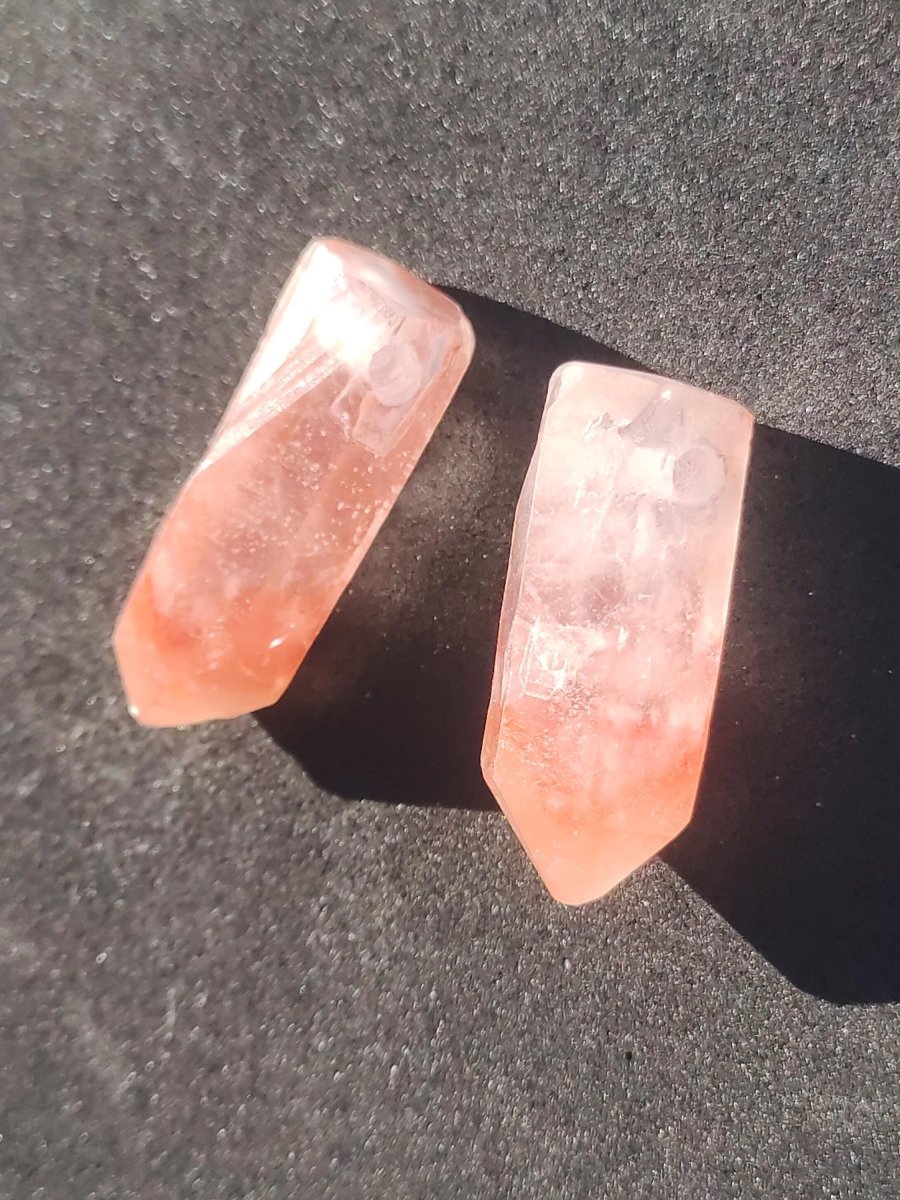 Lithiumquarz Spitze geschliffen - Edelstein Kette klar Heilstein Schutz Glück Mann Frau Er Sie Freund Glück HIPPIE Rarität Geschenk Unikat - Art of Nature Berlin