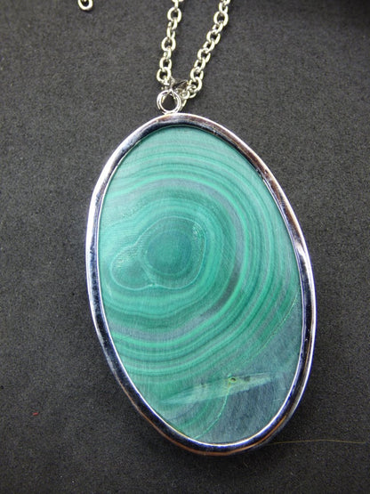 Malachit - 925 Sterling Silber Edelstein Kette Natur blau Rarität Heilstein Kristall Mann Frau Er Sie Geschenk Freund Bruder - Art of Nature Berlin