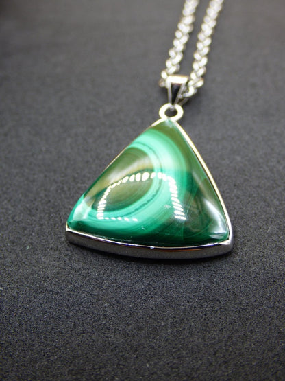 Malachit - 925 Sterling Silber Edelstein Kette Natur blau Rarität Heilstein Kristall Mann Frau Er Sie Geschenk Freund Bruder - Art of Nature Berlin