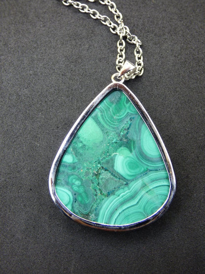 Malachit - 925 Sterling Silber Edelstein Kette Natur blau Rarität Heilstein Kristall Mann Frau Er Sie Geschenk Freund Bruder - Art of Nature Berlin