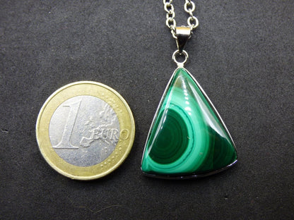 Malachit - 925 Sterling Silber Edelstein Kette Natur blau Rarität Heilstein Kristall Mann Frau Er Sie Geschenk Freund Bruder - Art of Nature Berlin