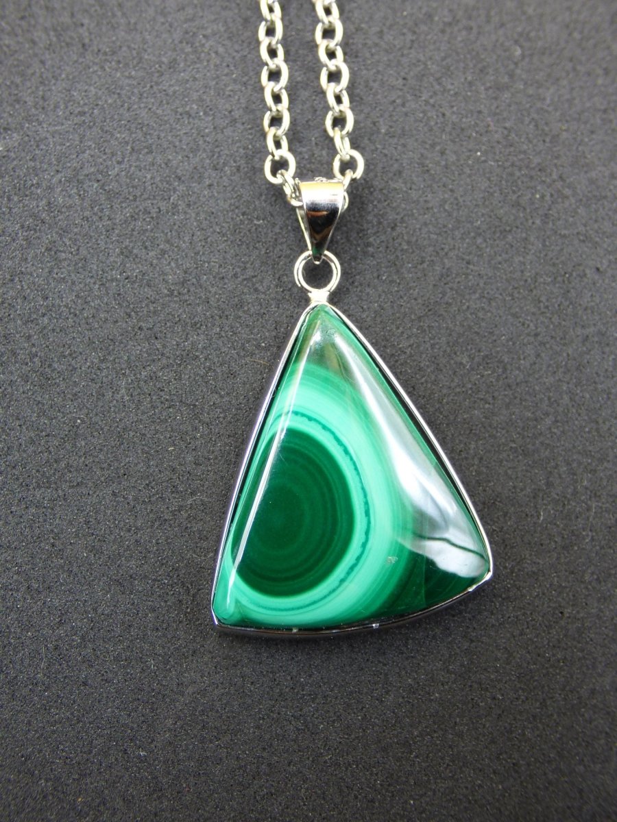 Malachit - 925 Sterling Silber Edelstein Kette Natur blau Rarität Heilstein Kristall Mann Frau Er Sie Geschenk Freund Bruder - Art of Nature Berlin