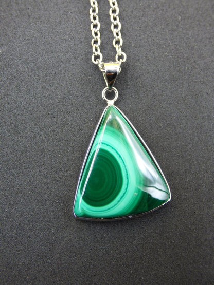 Malachit - 925 Sterling Silber Edelstein Kette Natur blau Rarität Heilstein Kristall Mann Frau Er Sie Geschenk Freund Bruder - Art of Nature Berlin