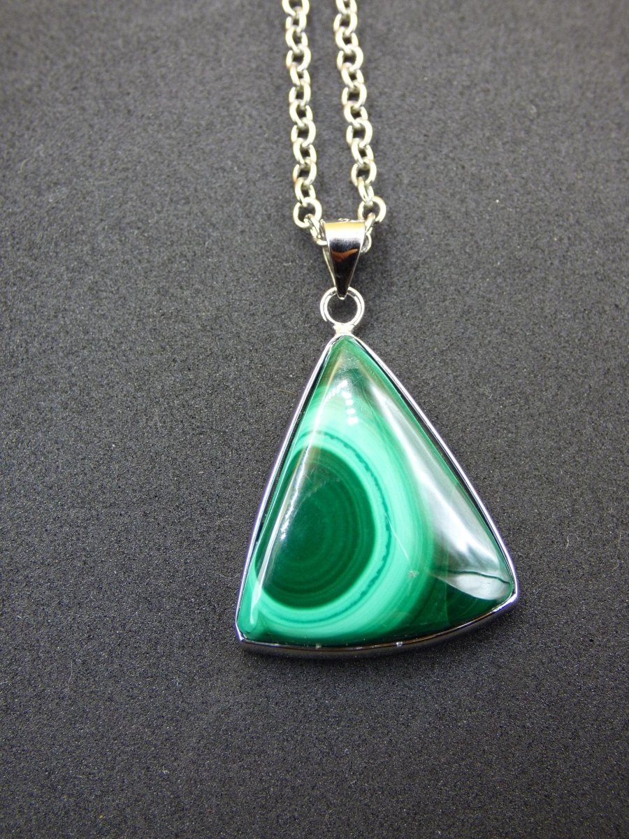 Malachit - 925 Sterling Silber Edelstein Kette Natur blau Rarität Heilstein Kristall Mann Frau Er Sie Geschenk Freund Bruder - Art of Nature Berlin