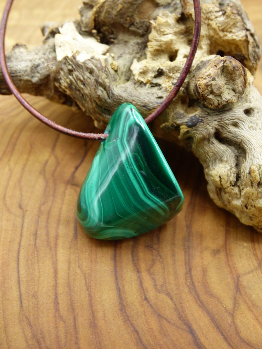 Malachit ~Edelsteinkette ~HIPPIE ~GOA ~Boho ~Ethno ~Nature ~Heilstein - Art of Nature Berlin