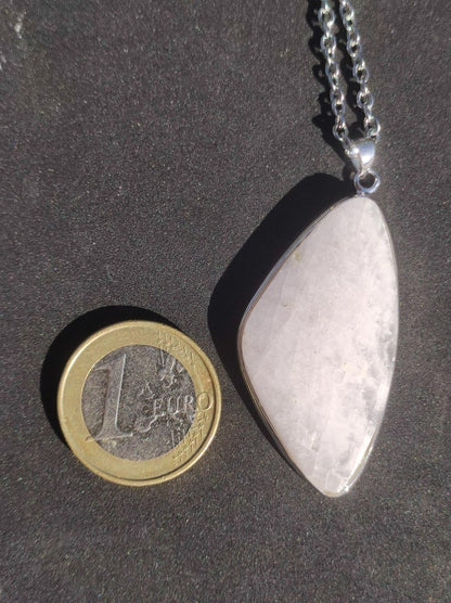 Mangano Calcit - 925 Silber Edelstein Kette Heilstein Natur Braun Rarität Edel Mann Frau Geschenk Er Sie Freundin Energie Glück UV Aktiv - Art of Nature Berlin