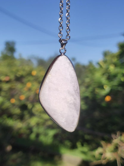 Mangano Calcit - 925 Silber Edelstein Kette Heilstein Natur Braun Rarität Edel Mann Frau Geschenk Er Sie Freundin Energie Glück UV Aktiv - Art of Nature Berlin