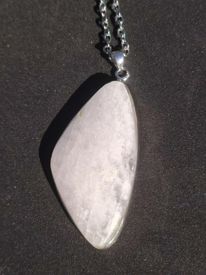 Mangano Calcit - 925 Silber Edelstein Kette Heilstein Natur Braun Rarität Edel Mann Frau Geschenk Er Sie Freundin Energie Glück UV Aktiv - Art of Nature Berlin