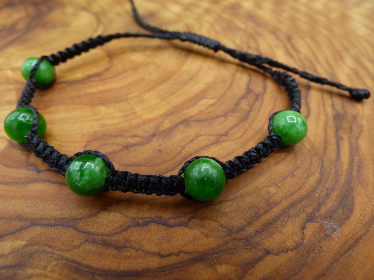 Maw Sit Sit Jade *Rarität* ~ ~ Edelstein Makramee Armband ~ GOA ~ Hippie ~Boho ~Ethno ~Indie ~Nature ~Heilstein - Art of Nature Berlin